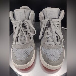 Nike Light Gray High-Top Sneakers